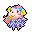 A pixel art of the sheep Etoile from Animal Crossing:New Leaf